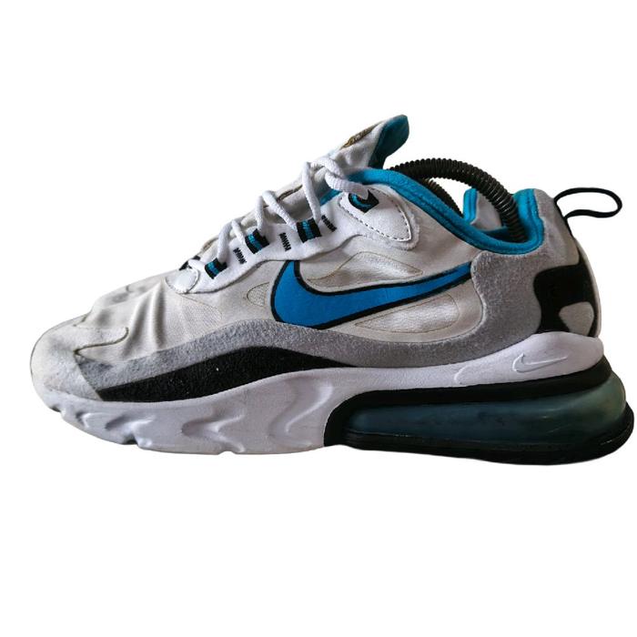 SEPATU SECOND_NIKE AIR MAX 270 REACT WHITE SKY BLUE - EUR 42 / CM 26.5