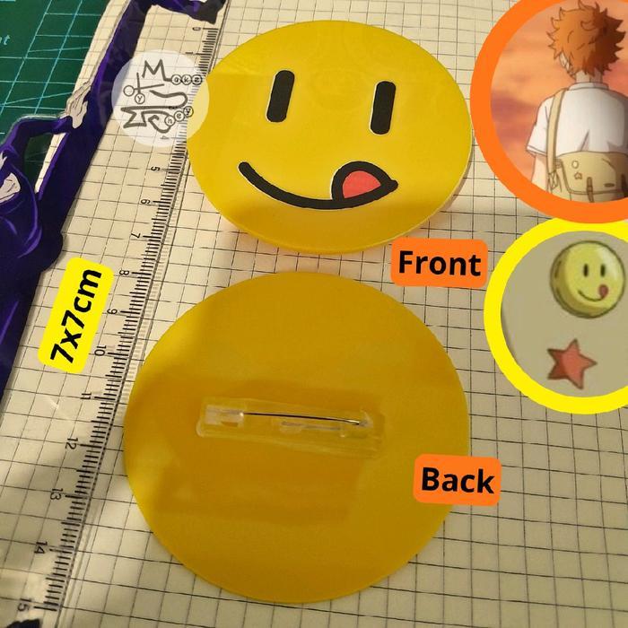 Hinata Shoyo’s Bag Pin Haikyuu/ Bross/Pin Tas Hinata Shoyo Haikyuu Hinata Shoyo Bag - Pin Smile Akri