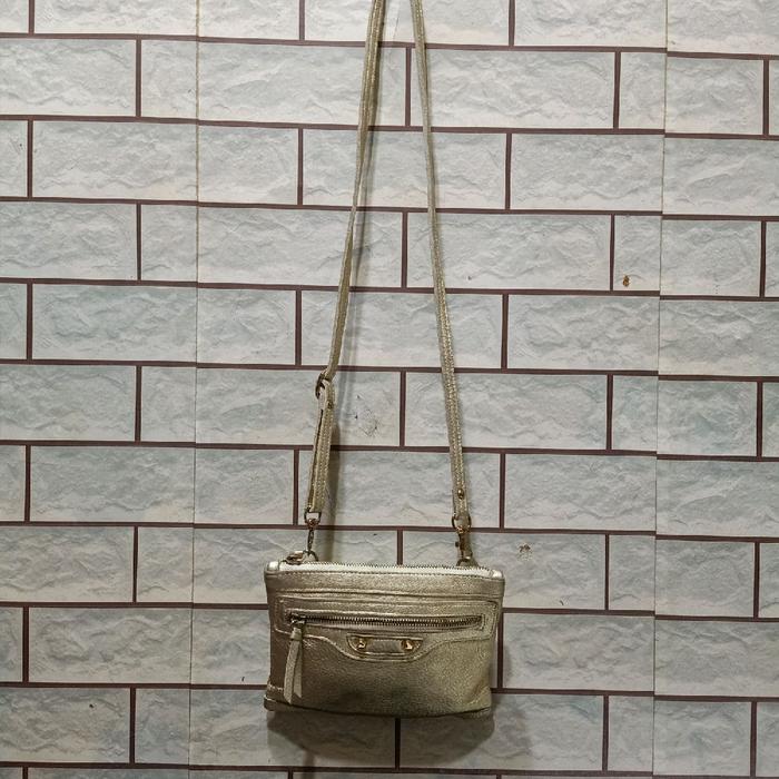 Tas sling Kulit Asli ALA BALEN " Wherever You Go " /Tas Slempang Kulit Asli /Slim mini/ Genuine Leat