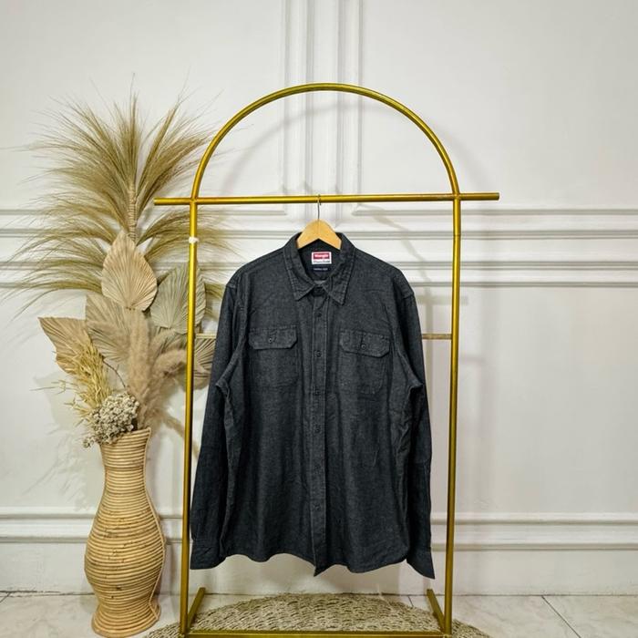 kemeja denim wrangler double pocket (size besar)