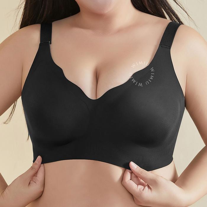 Wimiu Bh Wanita Super Jumbo Women Bra Cup D E F Jumbo Bh Seamless Bh Tanpa Kawat Jahitan Bra Ice Sil