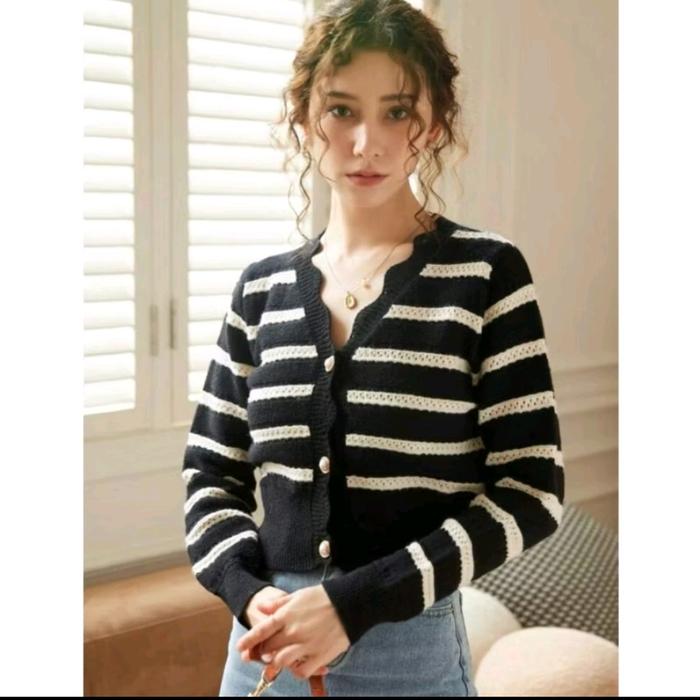 Outher Wanita Soraya Knite Kardigan Rajut Premium Blazer