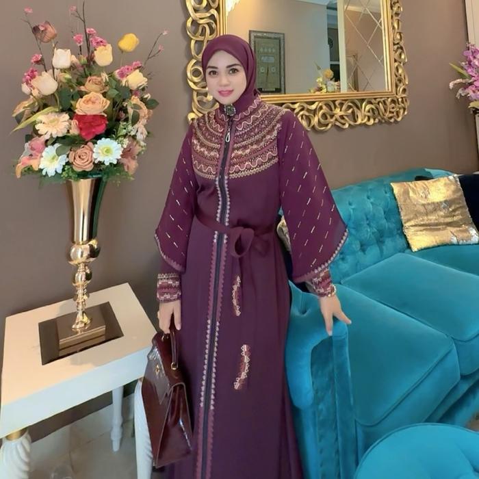 (TANPA HIJAB) Nazwa Abaya Syaqeela  Dress