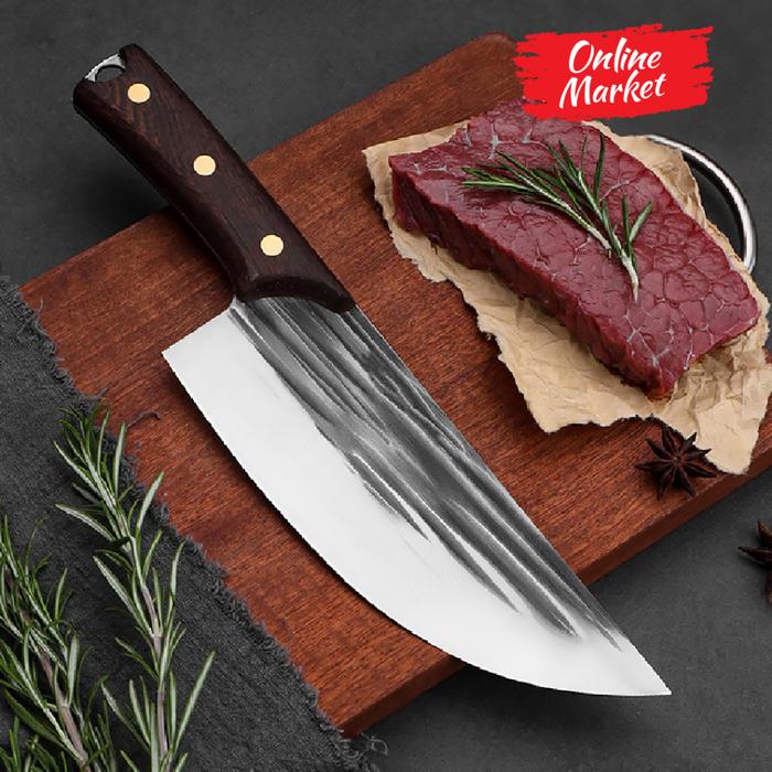 [Tipe C] Pisau Dapur Chef Pemotong Daging & Sayur - Chef Knife Stainless Steel - Tebal 2,5 mm