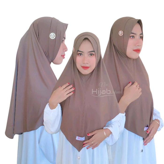 El berrys Hijab instan malay-Bergo instan non ped Kerudung Wanita