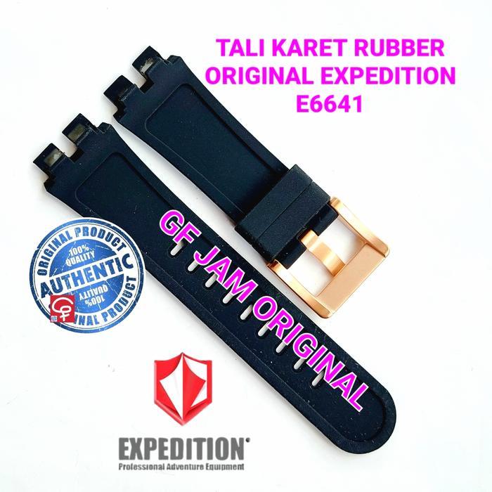Tali Karet Rubber Expedition Original E6641 E 6641 Mc Tali Jam Tangan