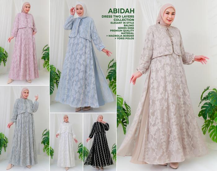 Balimo Dress - Adiba by Balimo Dress / Gamis Balimo Premium / Dress Balimo Original /Balimo Original