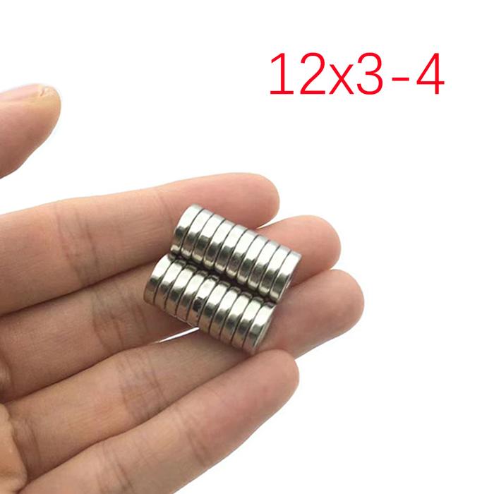 10/20/50Pcs 12x3-4 hole Neodymium Magnet 12mm x 3mm - 4mm N35 NdFeB