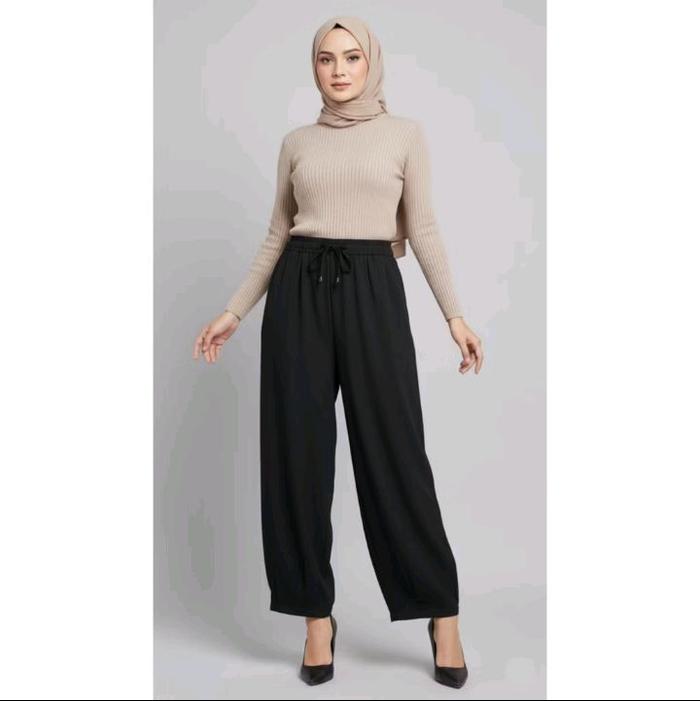 BAGGY PANTS DENIM BLACK/CELANA BAGGY HITAM