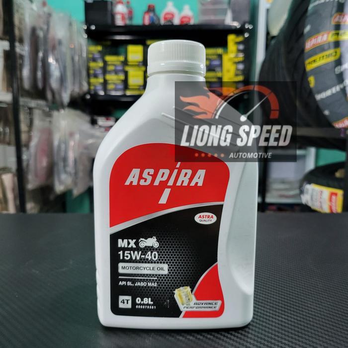 OLI MOTOR BEBEK ASPIRA 15W 40 NON MATIC 0.8L DI PRODUKSI SHELL