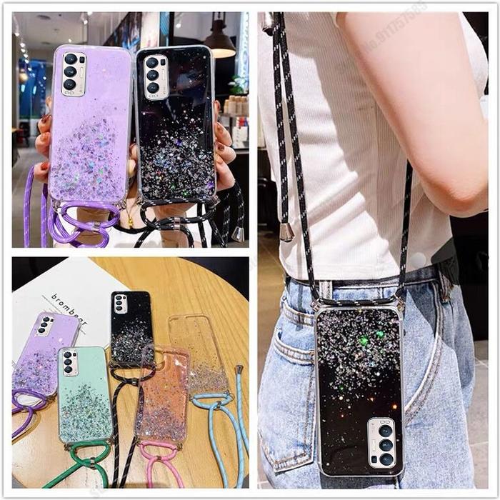 Strap Cord Chain Lanyard Case For OPPO Reno 5F 5 Lite 5Pro SE Reno 8T