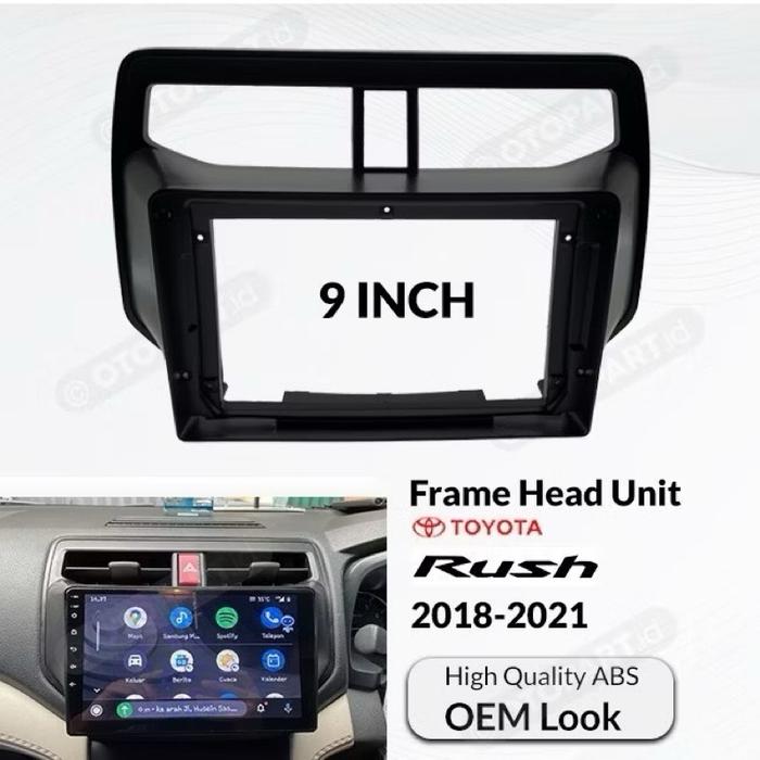 Frame Head Unit ANDROID RUSH / TERIOS 9” Inch 2018