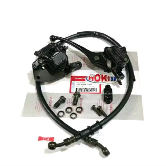 master rem depan set handle hendel handel rem depan set kaliper caliper rem depan plus kabel rem dep