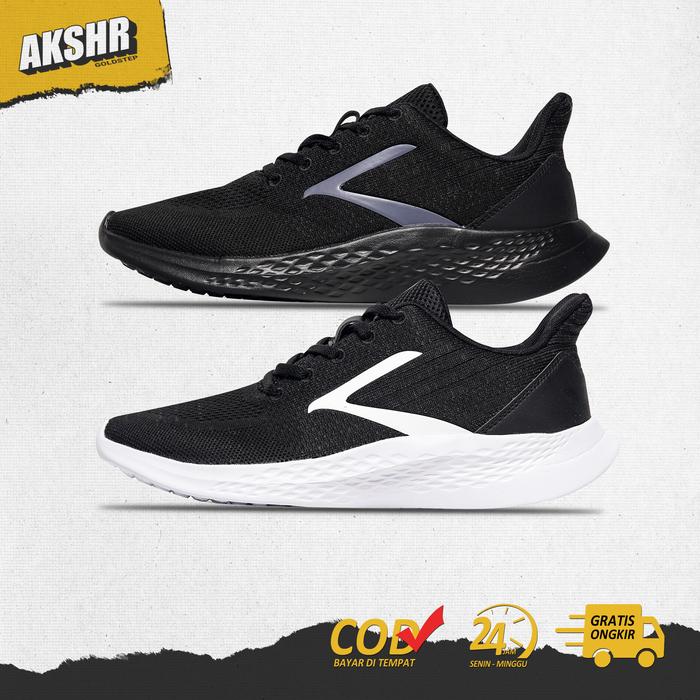 BRODO Active - Sepatu Brodo Active Dasher warna Black / Black White Original Brodo Footwear