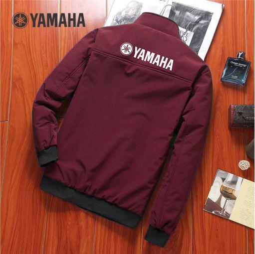 Jaket Motor Pria Harrington Yamaha Bahan Taslan Waterproof - Parka, Parasut Formal Promo !