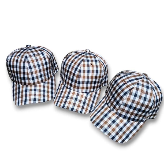 Topi Tartan Nilon Unisex Actum (Motif Aquascutum)