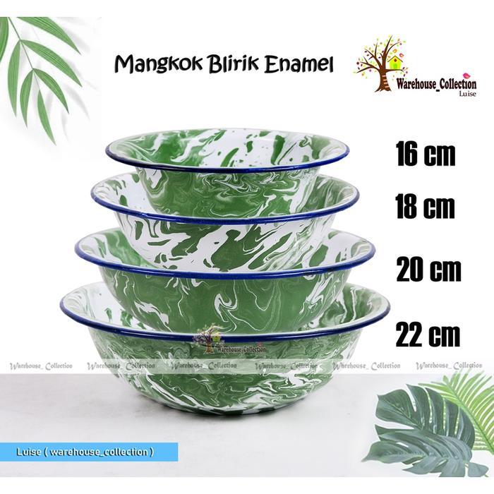 WASKOM BLIRIK "CEPER"// MANGKOK CEKUNG 16cm/18cm/20cm/22cm MANGKOK BLIRIK/ BASKOM CEPER SENG ENAMEL 