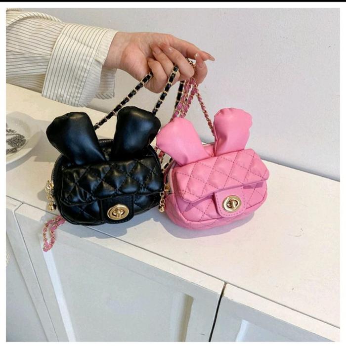Tas Rantai Wanita  Masuk Hp Tas Messenger Rantai Gaya Channel Sederhana Mode Korea Baru#TAS SLEMPANG