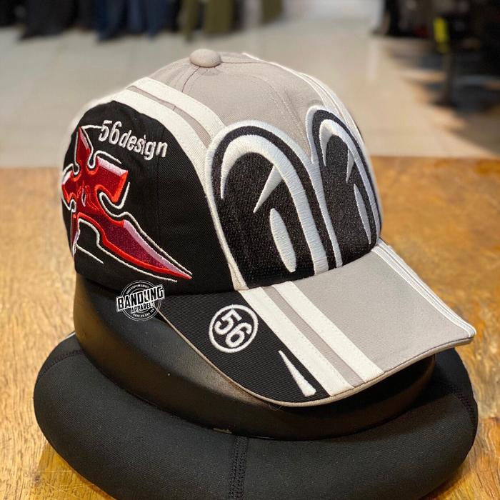 Topi Nakano Shuriken 56 Design Topi Premium Arai motif Nakano Shuriken Silver Sinya Nakano