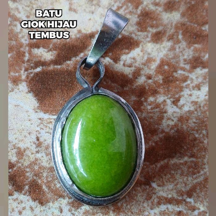 BATU LIONTIN GIOK HIJAU Monel CINCIN Giok