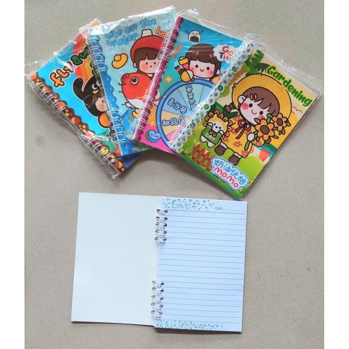 Buku memo spiral besar/ notebook spiral isi 3pcs