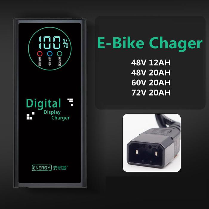 48V 12AH / 48V 20AH / 60V 20AH / 72V 20AH Tampilan Digital Shutdown