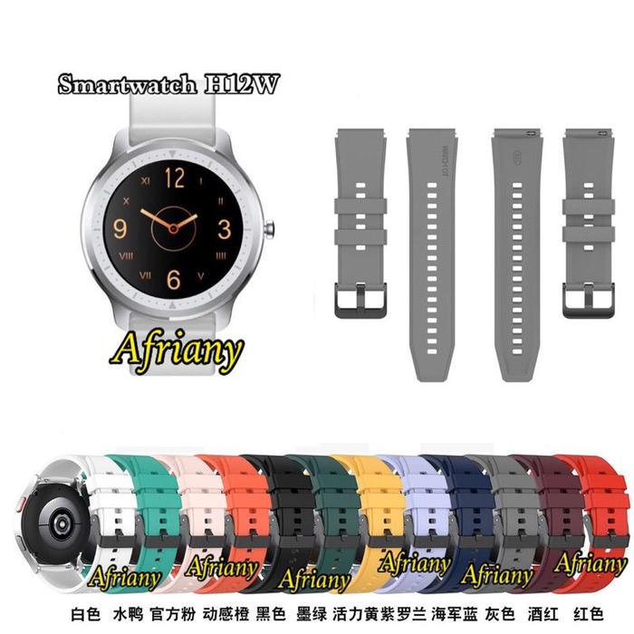 Ready- Strap Oase Smart Watch Horizon H12w Rubber tali jam tangan