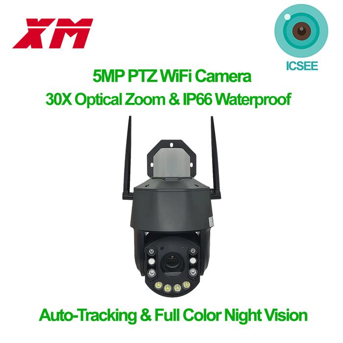 Icsee 5Mp 30X Optical Zoom Webcam Full Color High Speed Dome Outdoor