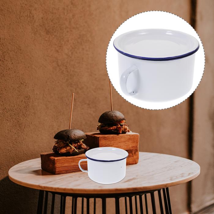 Pot Bowl Enamel Enamelware Stew Casserole Saucepan Stockpot Sukiyaki