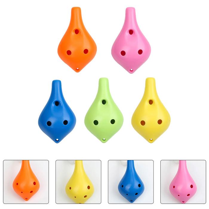 Ocarina instrumen Ocarina Flute 6 lubang Ocarina untuk anak pemula