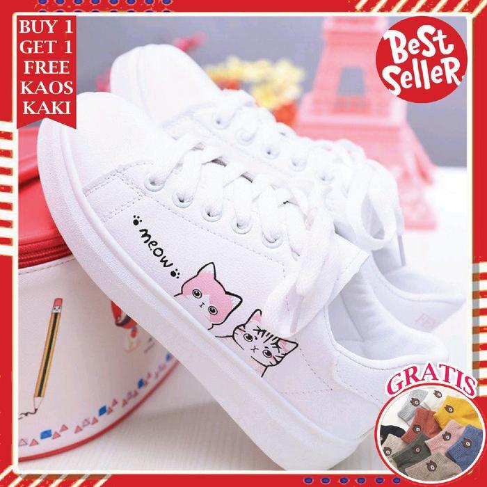 [ FREE KAOS KAKI & BOX ] SN012 Sepatu Sneaker Wanita Import Sneaker Sport Sneaker Import Sepatu Kore