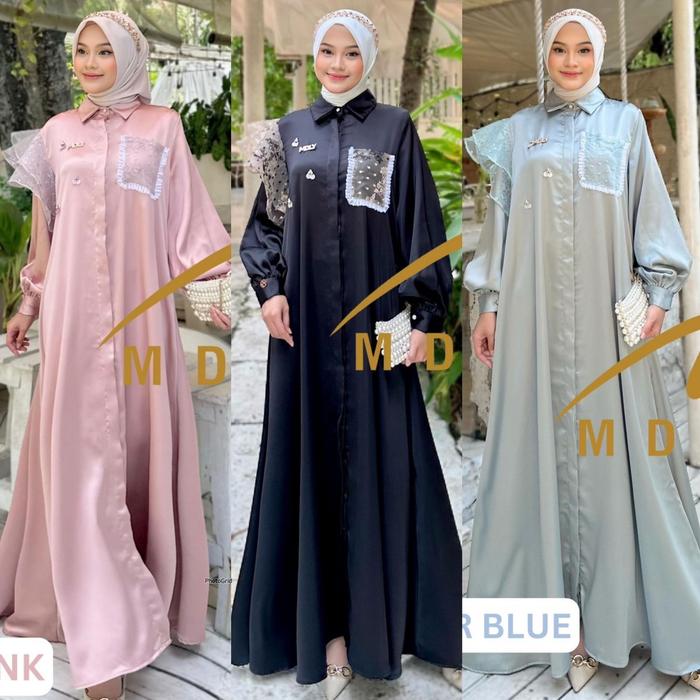 Leela lux by Mdly/gamis simply/mewah kondangan/bisa cod
