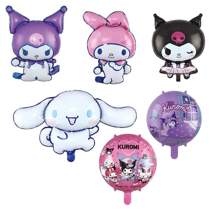 Hot Sanrio Balloon Anime Kuromi My Melody Cinnamoroll Birthday Party Decoration Jumbo Balloons Girl 