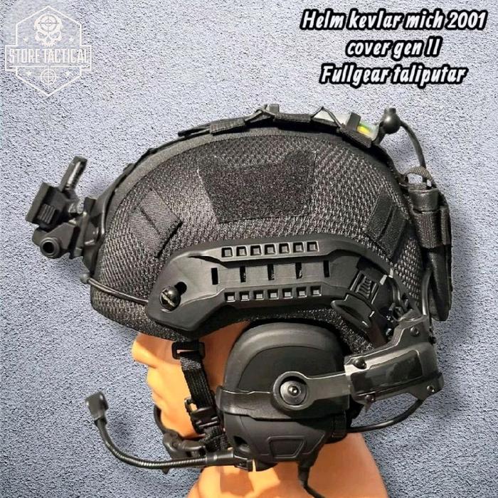 Helm Tactical Kevlar mich 2001 Gen II Full Gear | Helm kevlar Fullgear Gen II