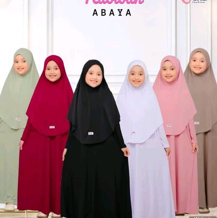 abaya habibah | abaya anak | gamis anak polos