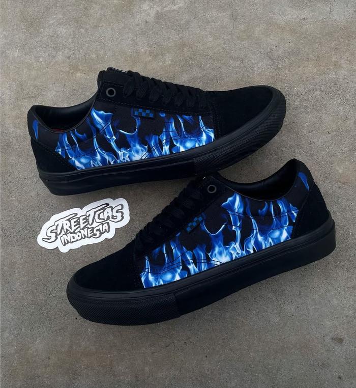 VANS SKATE OS Y2K OS SKATE 'SERIES / Y2K HOT BLUE FLAME BLACK