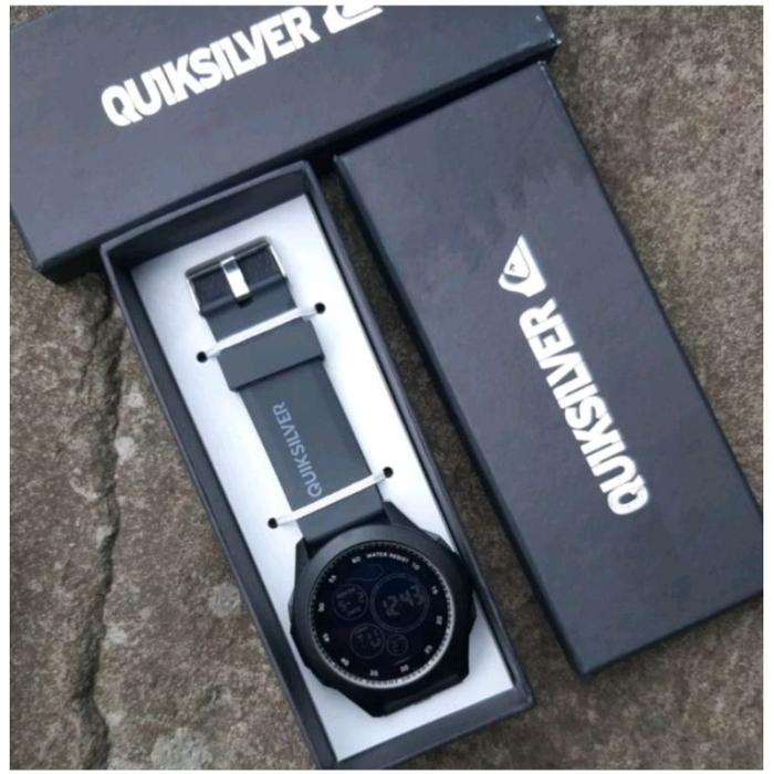 [PG] JAM TANGAN PRIA QUIKSILVER ORIGINAL DIGITAL TAHAN AIR STRAP RUBBER
