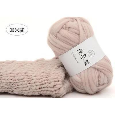 IMPORT ICELANDIC PLUSH WOOL CHUNKY YARN FOR KNITTING SWEATER SUPER BULKY ARM-KNIT LANAS 50G/BALL THI