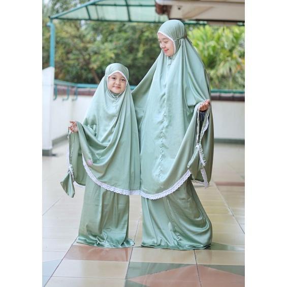 Mukena Couple ibu dan anak Fadiyah Series hasanah mukena set