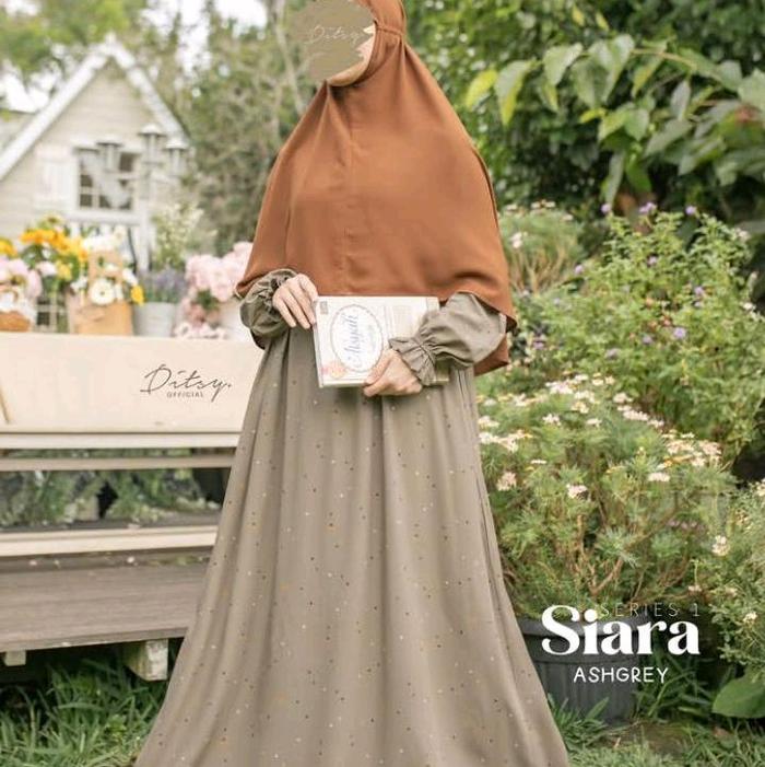 Ditsy Sale Edisi MEI!! "Siara Ashgrey" Ready berbagai Size !!!TSM Khalerie Shop