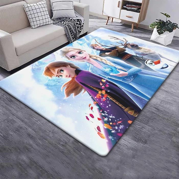 Frozen Elsa Princess Printing Carpet.Living Room,Bedroom,Decoration,Picnic,Camp,Kitchen,Crawling Mat