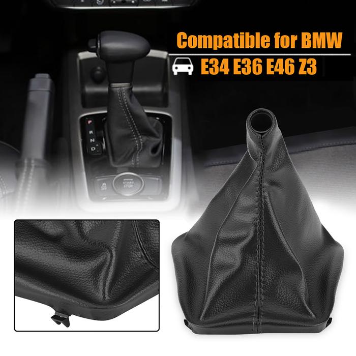 Car Gear Stick Shift Knob Gaiter Boot Cover for BMW E34 E36 E46 Z3 PU