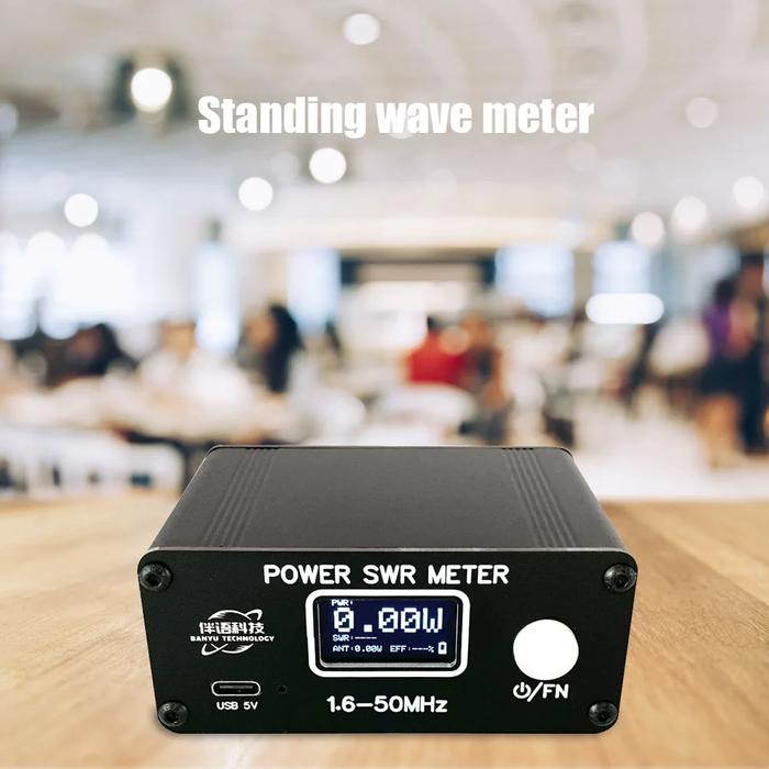 Mini Power SWR Meter HF Digital Display Short Wave Standing Wave Meter 0.5W-150W High Frequency SWR
