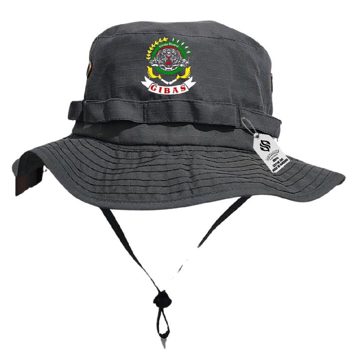 topi rimba ormas GIBAS dengan Desain Stylish & Trendy yang mau beli banyak tinggal chat dulu ya kak.