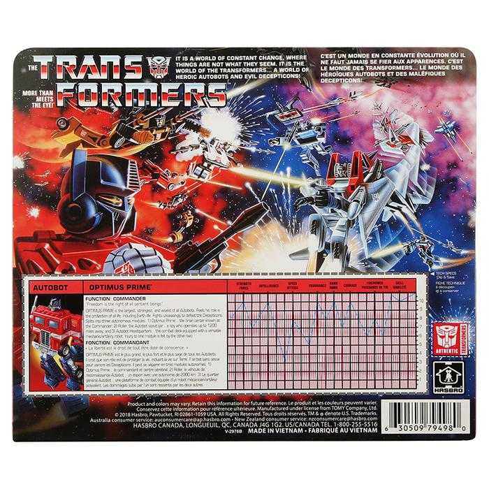Model Tokoh Aksi Hasbro Transformers G1 Heroik Autobot Commander
