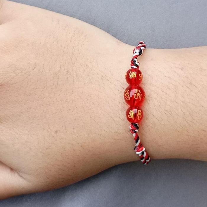 GELANG TRIDATU KRISTAL MERAH