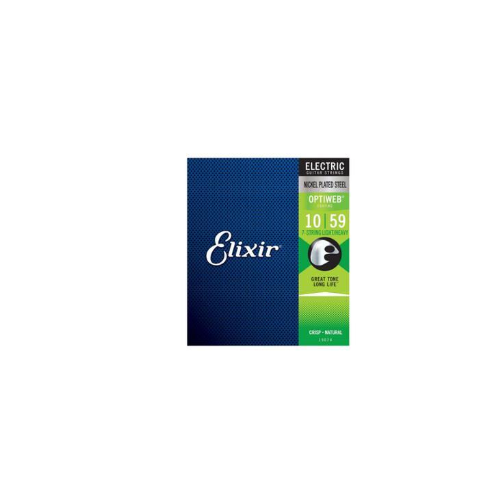 Elixir 19074 Optiweb Light-Heavy 7String Electric Strings 10-59