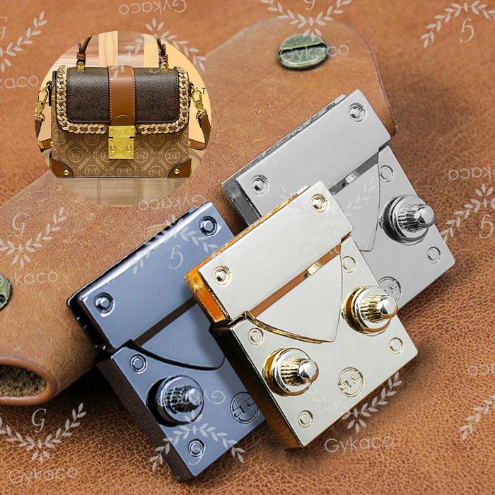 Asesoris Tas Variasi V153 Kunci Cetet L-V  / Kunci Sodok / Kuncian Tas - Aksesoris Tas (IMPORT)