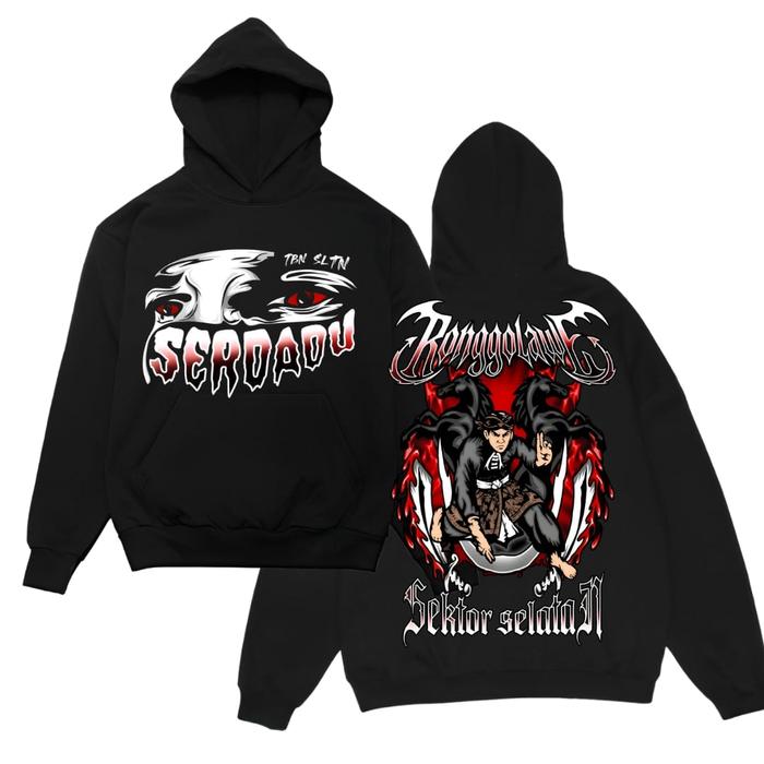 Promo!!! Hoodie Serdadu Sektor Selatan - Serdadu Ronggolawe Tuban Selatan Cotton Fleece Warna Hitam
