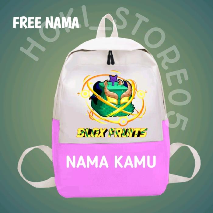 Tas Ransel Anak Blox Fruit New Dragon Roblox - Backpack Anak Sekolah Unisex - Wanita